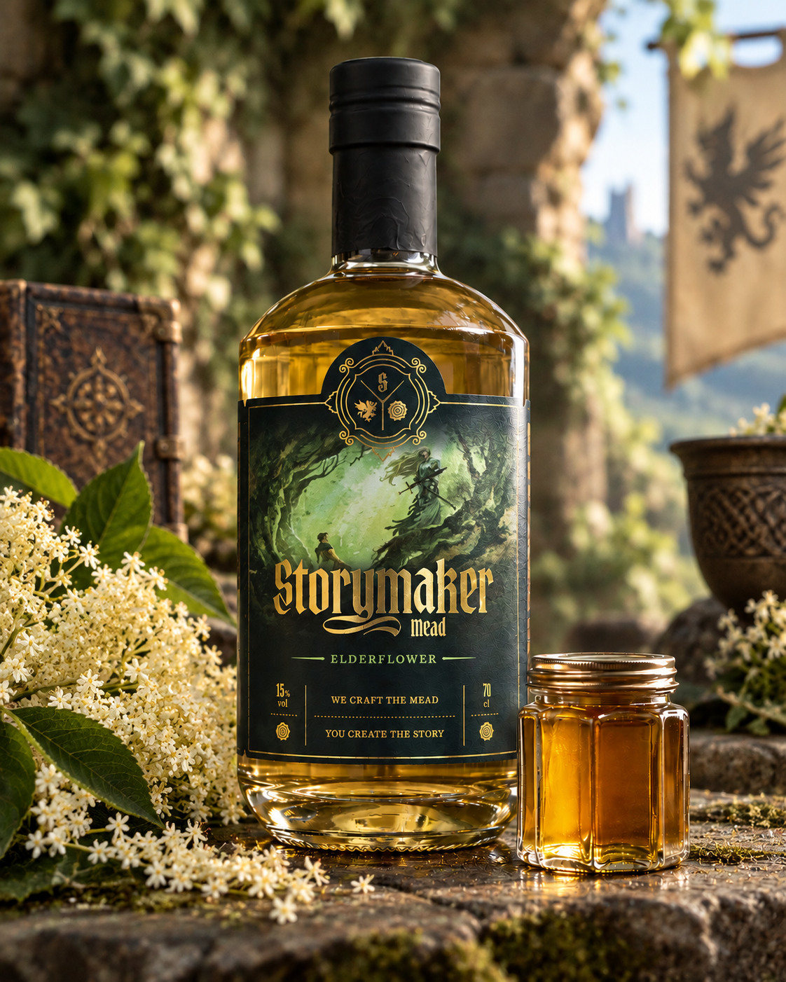 Elderflower Mead 70cl 15% ABV | Storymaker Vol.2 | Floral Honey Mead
